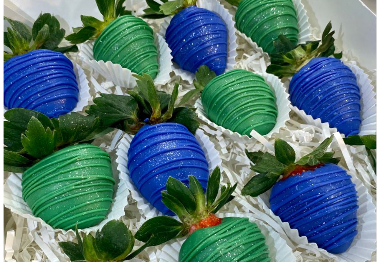 Seahawks Chocolate Covered Strawberries