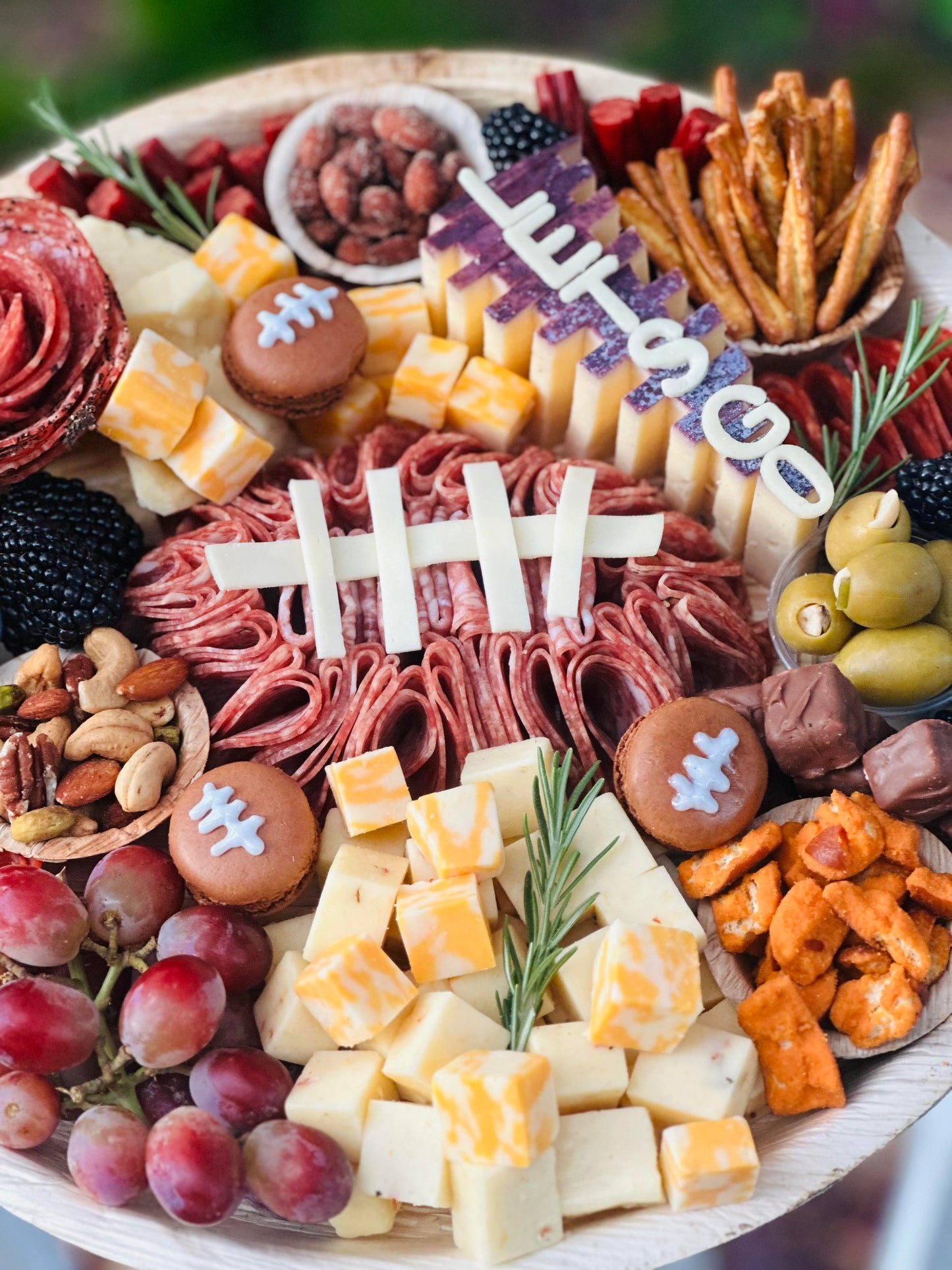 Football Charcuterie Board