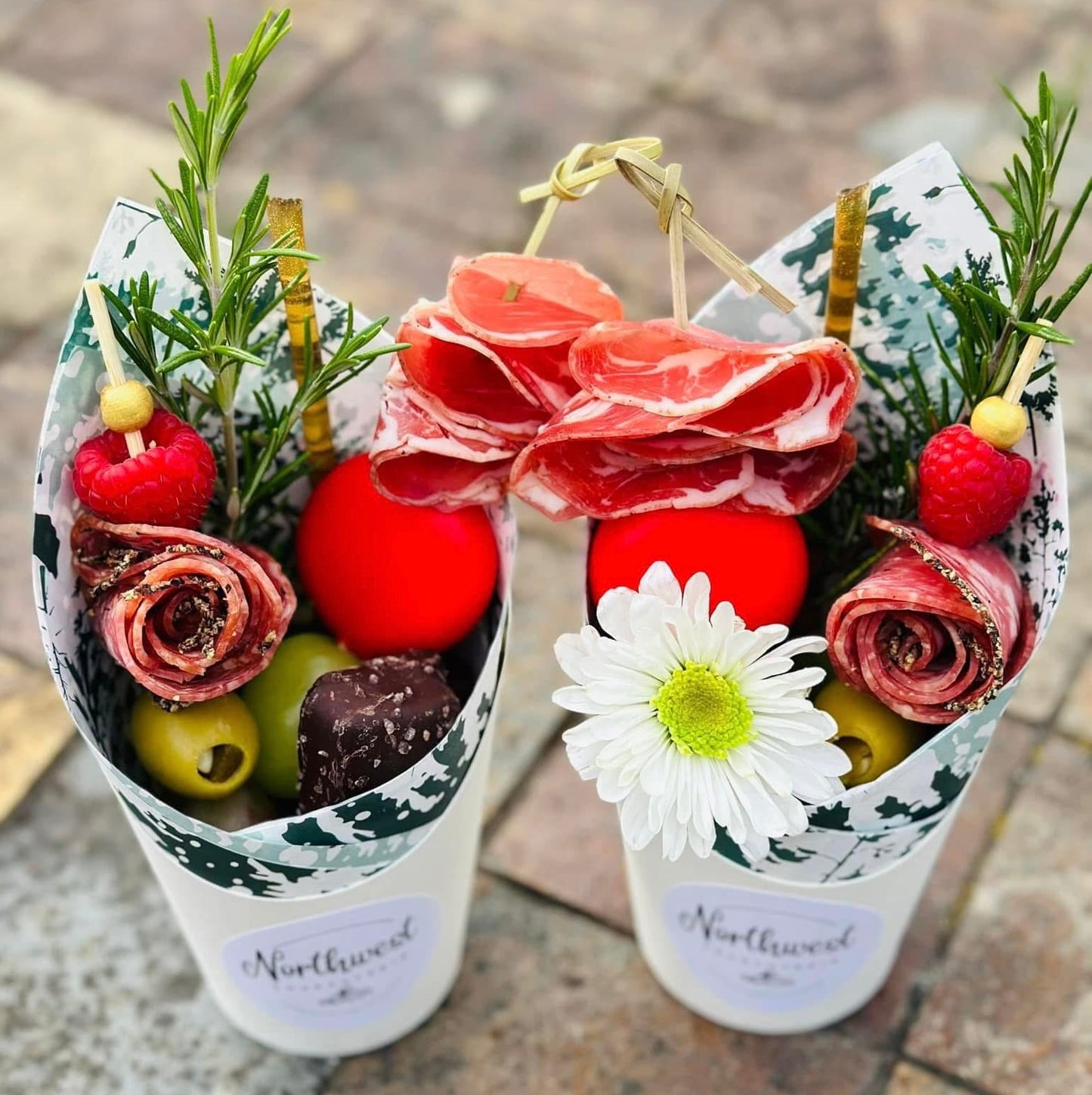 Christmas Charcuterie Cups